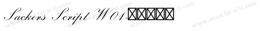 Sackers Script W01字体转换